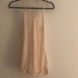 Pale pink Lululemon tank top